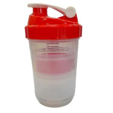 Imagem de Coqueteleira Shaker 500ml Vermelho 4 Peças - Quanhe