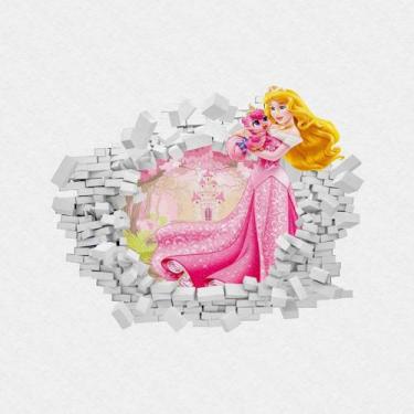 Imagem de Adesivo Buraco na Parede Recortado Princesa Bela Adormecida PPDAD014 -