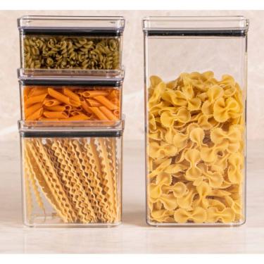 Imagem de KIT 4 Potes Herméticos Quadrados 480/1000/2200ml Paramount