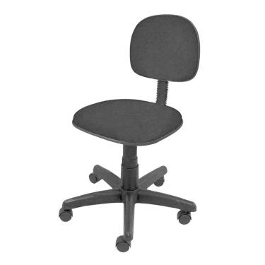 Imagem de Cadeira Secretária Giratória - Tecido Preto