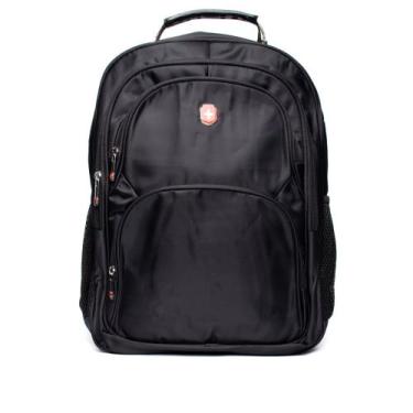 Imagem de Mochila Unissex Swissland Executiva Grande Preto/vermelho - YINS, Pret