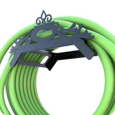 Imagem de Suporte Enrolador De Mangueira De Jardim Classic Preto - Cromoshop