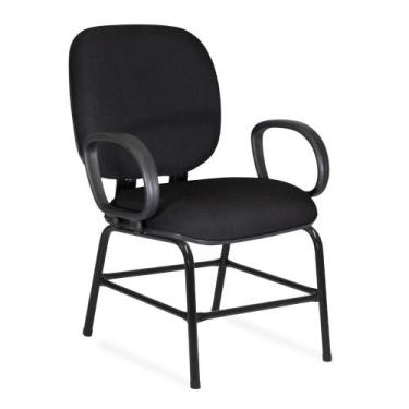 Imagem de Cadeira Obeso Turim Plus Size Fixa - Flex cadeiras, Preto