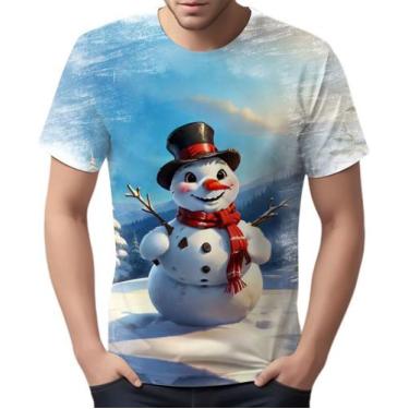 Imagem de Camise Camiseta Tshirt Natal Festas Boneco de Neve Noel 1 - Enjoy Shop