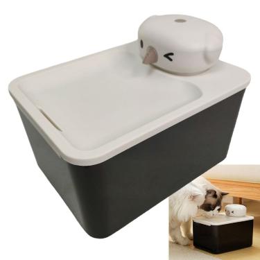 Imagem de Bebedouro Fonte de Agua Gato Cao Pet Cachorro Felino Animal de Estimaçao 2 Modos Luz UV Sensor Presença USB Bateria Recarregavel Silencioso