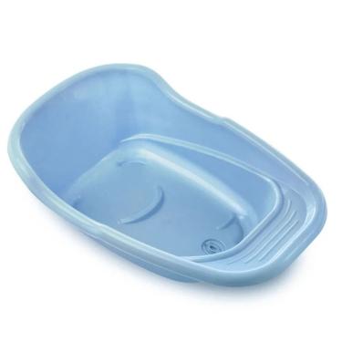 Imagem de Banheira Infantil Ergonomica Grande Suporte Saboneteira Ampla Higiene Bebe Banho Seguro 28L