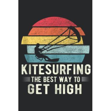 Imagem de Retro Kitesurfing Kiteboarding Kitesurf Vintage Kite Surfer Funny: Lined Journal Notebook To Do Schedule, Medium 6x9 Inches, 100 Pages, Printed Cover