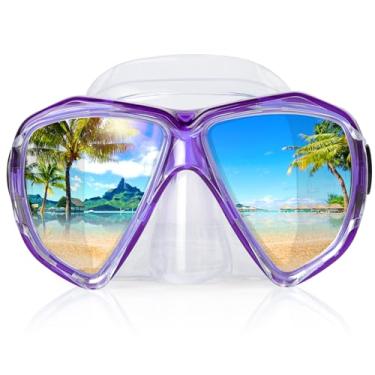Imagem de EXP VISION Máscara de Mergulho com Snorkel, Máscara de Natação Panorâmica Hd, Óculos de Mergulho Antiembaçante, Máscara de Mergulho de Vidro Temperado, Óculos de Natação para Adultos E Jovens com Prot