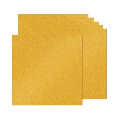 Imagem de 12 folhas de papel cartolina dourado com glitter, 30 x 30 cm, 250 g/m2/41,7 kg, papel brilhante de dupla face, cartão pesado para embrulho de presente, projetos faça você mesmo, decoração de festa