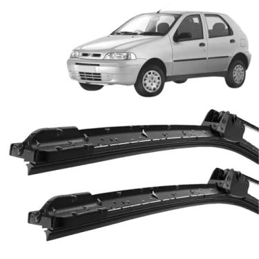 Imagem de Par Palheta Limpador Parabrisa Palio 1996 1997 1998 1999 2000 Tipo Gancho