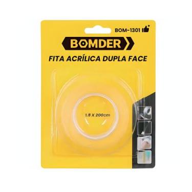 Imagem de Fita Dupla Face Mágica Acrílica Transparente 1.8X200cm Vedação Imperme