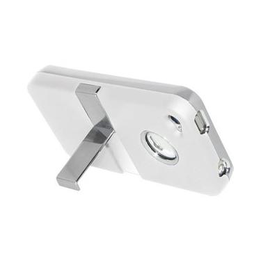 Imagem de Amzer AMZ94135 Capa rígida emborrachada com acabamento cromado com suporte para iPhone 4 (compatível com AT&T, Sprint & Verizon iPhone 4 4S) - Skin - Embalagem de varejo - Branco