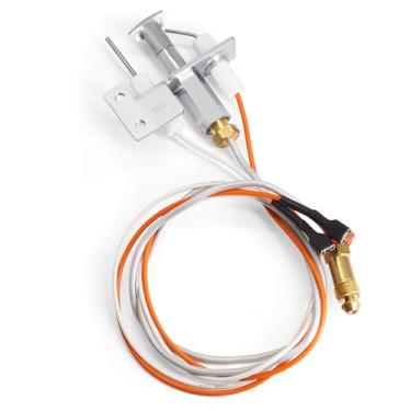 Imagem de Hipoilk Conjunto piloto de gás natural 4021-730 para aquecedor, Heat N Glo, lareiras QuadraFire e conjuntos de troncos a gás, 385-510A, SRV4021-730 IPI Pilot Assembly Heatilator Lareira, peças de
