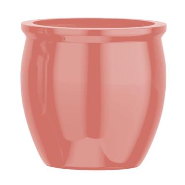 Imagem de Vaso Vietnamita Fibra De Vidro Caribe M 38cm Decorativo (Rose Gold)