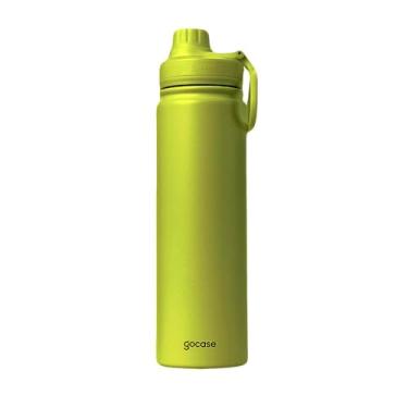 Imagem de Gocase Garrafa Fresh Térmica Para Água em Aço Inoxidável, Bebida Quente por até 12hrs ou Fria por até 24hrs - 650ml (Lemon)