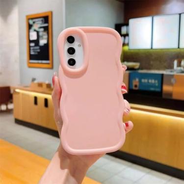 Imagem de Capa de telefone com moldura de onda colorida fofa para Oneplus 12R 11R Ace2 12 ACE3 NordN30SE Capa amortecedora à prova de choque, rosa, para OneplusNordN20, 5G