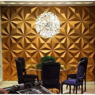 Imagem de Kit 15 Placas 3D Decorativas Para Parede E Cola 870 Ml