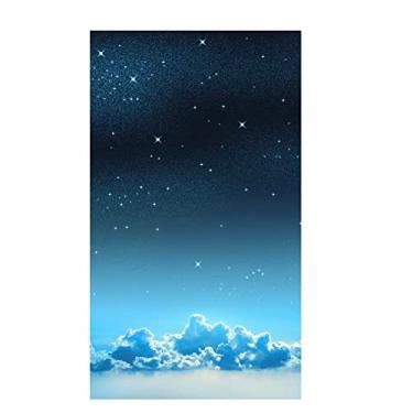 Imagem de Película de janela aplicação privacidade película decorativa lindo céu estrelado adesivos de janela de vitral sem cola, aderência estática fosco janela matiz adesivos de janela (80 x 200 cm LxA)