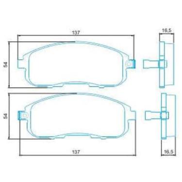 Imagem de Pastilha de Freio Nissan Sentra 2006 a 2020 JURID HQJ-2223A