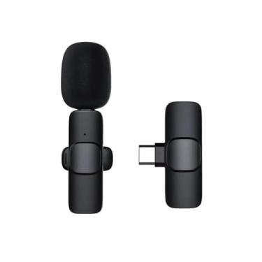 Imagem de Microfone Lapela Sem Fio Compatível Android Usb C Tipo C