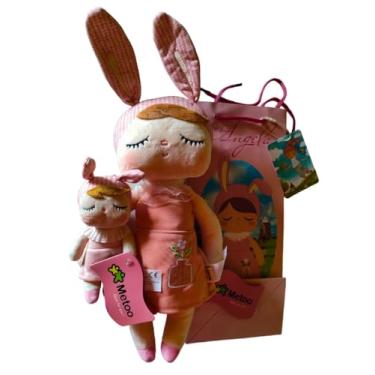 Imagem de Boneca De Pelúcia Metoo Ângela Coelho Tradicional Kit (Laranja Claro)