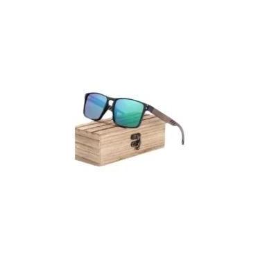 Imagem de Óculos de Sol Polarizados de Madeira Masculino BARCUR - UV400 - Design