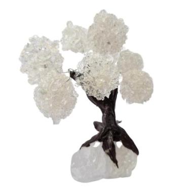 Imagem de Árvore de Pedra Natural Quartzo Transparente Cascalho - Meta Atacado