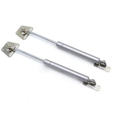 Imagem de 1/2 peças Pressão 100n Dobradiça para móveis Porta de armário de cozinha Elevador pneumático Suporte hidráulico Mola a gás Fique Ferramentas de fixação para casa (Estilo A 2 peças)