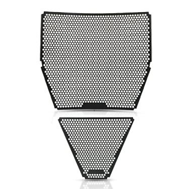 Imagem de Protetor de radiador de motocicleta e capa de proteção de óleo para Panigale V4 V4 S V4 Speciale 2018-2019/V4 S Corse V4 R 2019(Preto)