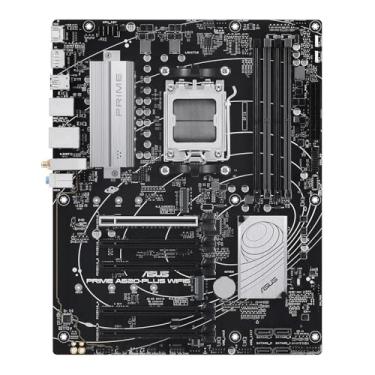 Imagem de ASUS Placa-mãe Prime A620-PLUS WIFI6 AMD A620 AM5 ATX, DDR5, PCIe 4.0, dois compartimentos M.2, WiFi 6, DisplayPort/HDMI™, USB traseiro e frontal 5Gbps Tipo-C, SATA 6 Gbps, cancelamento de ruído de IA