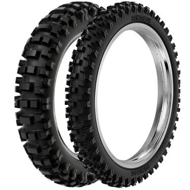 Imagem de 2 Pneu Moto Rinaldi 100/100-18 59m 80/100-21 51m SR39