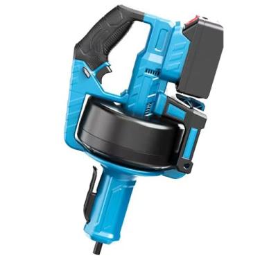 Imagem de Ferramenta elétrica para desentupir ralos, cabo de 23 pés, ferramenta para desentupir ralos em formato de cobra para canos de 3/4-4 polegadas, adequada para vasos sanitários, ralos de piso, pias