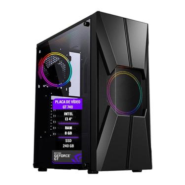 Imagem de Pc Gamer Core i3 4° gt 740 Memória 8Gb ssd 240GB