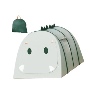 Imagem de YIJU Crianças brincam de barraca com janela, festa de tenda -up com bolsa de transporte de playhouse externo para meninas garotas crianças sala de, Verde 132x92x72cm