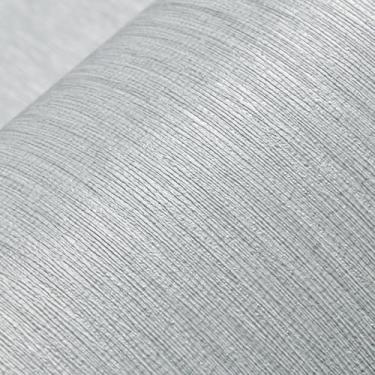Imagem de Haimin Papel de parede Grasscloth Peel and Stick 53.1 cm X 998.2 cm Papel de parede papel de parede texturizado listras verticais aparência autoadesivo vinil grosso em relevo (cinza)