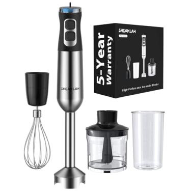 Imagem de SHEANLAH Liquidificador De Imersão Portátil Potente De 1000 W, Nova Atualização De 2025, Liquidificador De Mão Com 25 Velocidades E Motor De Cobre Resistente, Batedeira De Mão 4 Em 1 Com Picador, Ba