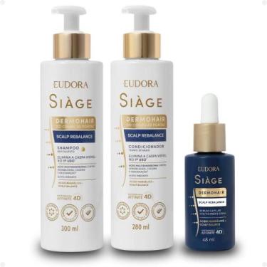 Imagem de Kit Eudora Siàge Dermohair Scalp Rebalance: Shampoo, Condicionador E S