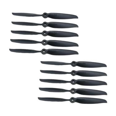 Imagem de menolana 10pcs para hélice de aeronaves de controle remoto adereços de peças de reparo de hélices de brinquedos de avião elétrico para 2400kV 2450kV Motor
