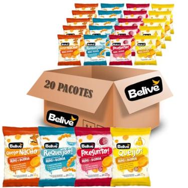 Imagem de Combo Snacks de Milho 4 Sabores 25g (20 pacotes) BELIVE
