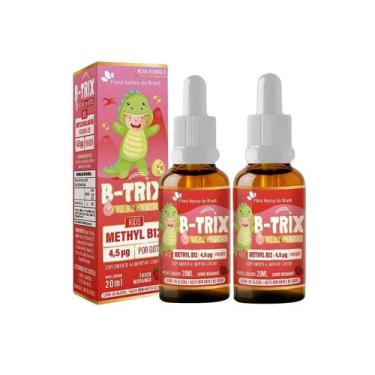 Imagem de Kit 2 - kids - b-trix (methyl b12 4,5 ) 20ml sabor morango - FLORA NAT