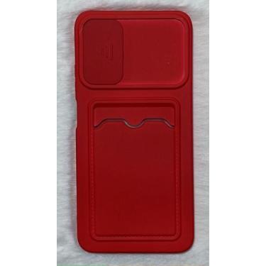 Imagem de Capinha Silicone Compativel Xiaomi Redmi 9T 6.53 Porta Cartão Aveludad