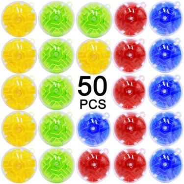 Imagem de Brinquedo Maze Ball YI-YANG-AII 50 peças para crianças de 4 a 8 a 12 a