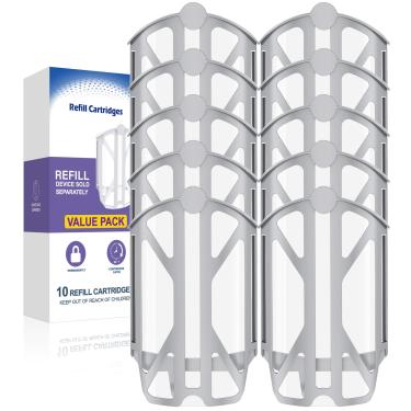 Imagem de LRFY Kit Com 10 Cartuchos De Recarga Atualizados, Compatível Com Plug-In Light M364 E Max Trap, 100% Compatível, Somente Para Uso Interno, Somente Recargas De Cartuchos De Reposição