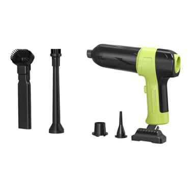 Imagem de Bothyi Soprador de pó portátil para carro, dispositivo de limpeza de pó, mini aspirador de pó para carro, aspirador de mão sem fio para computador, Verde