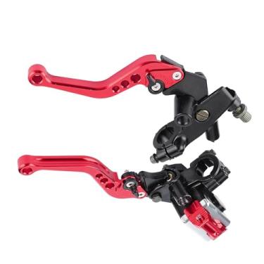 Imagem de Alavancas de Cilindro Mestre de Motocicletas Ajustáveis, Ajuste Universal para, Alumínio CNC, Espelho Retrovisor, Instalação Fácil, Ajuste de Distância de Seis Genes, Plugue de