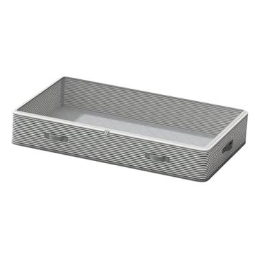 Imagem de WeiLaiKeQi Recipiente de armazenamento embaixo da cama, baixo, 30L, organização de quarto, bolsa de armazenamento embaixo da cama para roupas de cama, 1 Pedaço