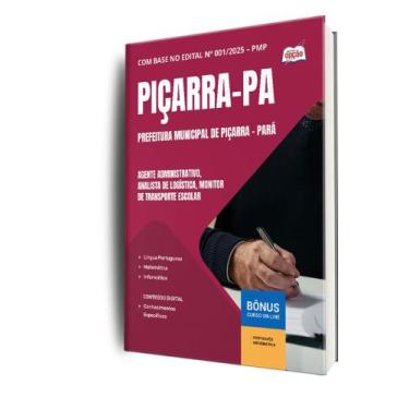 Imagem de Apostila Prefeitura Piçarra Pa 2025 Agente Administrativo, - Apostilas