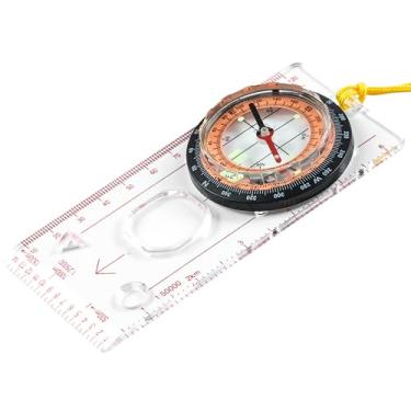 Imagem de Eyeskey Bússola De Navegação Militar Multifuncional Com Inclinômetro, Resistente A Impactos E À Prova D'Água Para Caminhadas Acampamentos