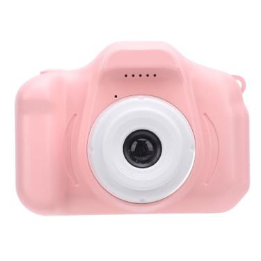 Imagem de Câmera de Vídeo Digital Brinquedo, Câmera de Vídeo Anti Shake Girl 2,0 Polegadas LCD Tela Filtro Colorido Efeitos Vários Modos para Viagens (Rosy)
