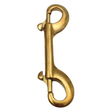 Imagem de Deevoka Fivela de fecho de gancho de pressão com parafuso de ponta dupla, fecho de fivela de aço inoxidável resistente para balde de água, coleira de cachorro, 100 Mm de Ouro